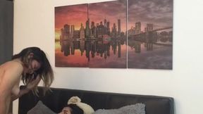 Petite teen's solo fingering leads to explosive orgasm
