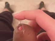 大量我慢汁トロトロ包茎ちんぽ