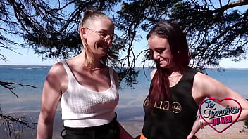 Two naughty French girls get wild in a threesome
