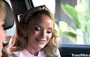 Pristine Edge is ready to suck a dick of her date