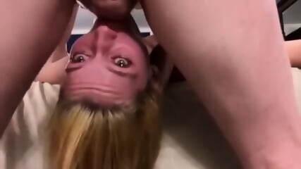 Rough Throat Fucking: Blonde Teen's Wild Side