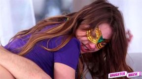 Sierra and Taylor ran to their dirty daddies started blowing them