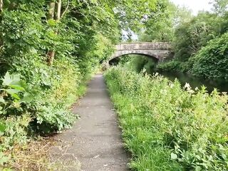 Pissing In Public. A quick pee on my walk. Nearly get caught..
