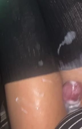 Fucking my own thighs with so much lotion