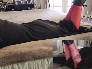 Crossdresser strokes and likes himself