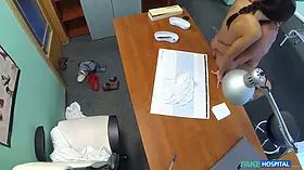 Desperate russian teenie prizes doctor with hard sex - faux polyclinic
