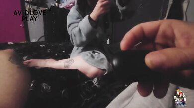 Pale redhead wife wearing a cock ring submissive blowjob to please daddy