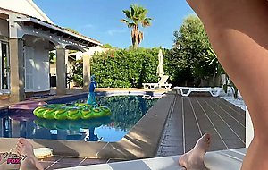 Marryfox, outdoor am pool von der livecam zum xxl-schw