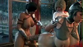 catwoman farts during anal