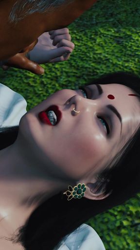 Father-in-law fucked his sexy daughter-in-law Savita in the farm   Clip 3