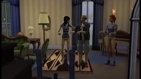 Horny Anime Sims Dance Seductively Before Hot Sex Session Begins