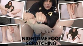 Nighttime foot scratching