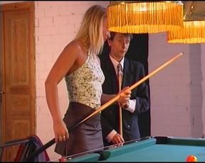 Blonde Babe From Germany Got Her Tight Pussy Whole Fucked on Pool Table