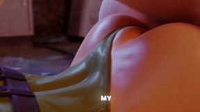 Cammy gets black pole in doggystyle and ends up creampied