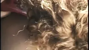 Black beauties with huge afros enjoy a steamy lesbian foursome by the pool.