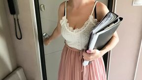 Shy American teacher gets seduced and fucked by a beautiful Russian SEASONED BEAUTY