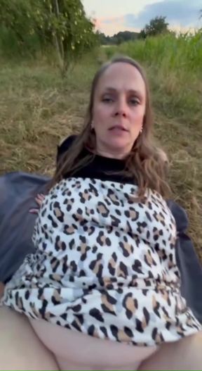 My sister's ex-husband takes me to the field and fucks me naked