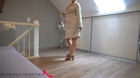 Secretary in Bathrobe Gives Boss a Wild Ride