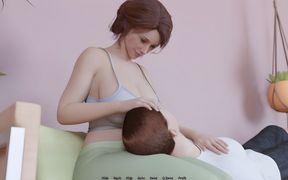 Heart Problems Ep17 by Xenorav - Kissing and Playing with His Busty Hot MILF Landlady While Her Husband Is Not Home