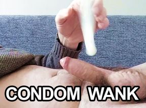 Cum In Condom Wank Off Session - Horny as Fuck watching gay,bi, tranny porn