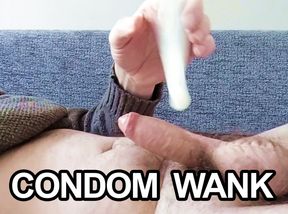 Cum In Condom Wank Off Session - Horny as Fuck watching gay,bi, tranny porn