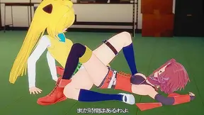 Akiza Izinski Yu-Gi-Oh vs Yami To LOVE-Ru - Lesbian Hentai Porn Crossover