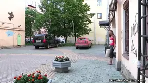 Virgin teen gets fucked by boyfriend and doctor