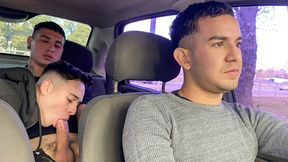 First Date Turns Into Hot Threesome For Luca Libra & Dimitri Star And Their Taxi Driver - StepUncle