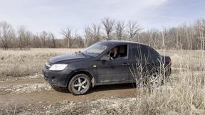 Victoria in 15 den tights highheels shoes and boots got stuck in the mud_full video 36 min_01