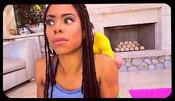 Ebony Mystique Satisfies Yoga Trainer’s Huge Cock – Amateur Featured content