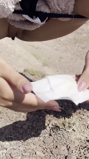 Memorable moment from &quot;Outdoor pissing compilation in nature! A road trip! POV!&quot;