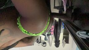 Black ass throwing it back on black cock