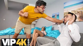 Blonde babe Tiffany Tatum gets fucked by her boyfriend's classmate