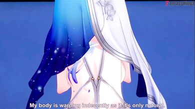 The shorekeeper gets wrecked by big tits anime POV worship