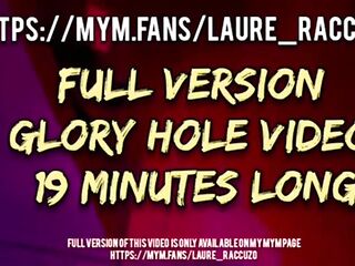 Laure Raccuzo - Elle suce en GloryHole et se fait arroser de sperme !