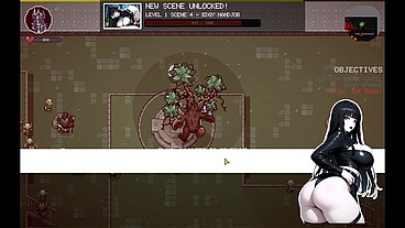 MonsterSurvivors [ HARD Hentai Game ] Ep.1 GOTH GIRL GANGBANG and all HOLES CREAMPIE !