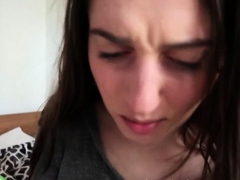 Pale amateur teen brunette Lynn Love