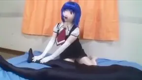 Kinky Kigurumi Fantasy Fulfillment via Tempting Gloved Handjob
