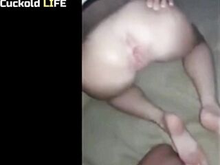 My wife gave it to my superlatively good ally during the time that this babe sucked me - CUCKOLD FANTASY