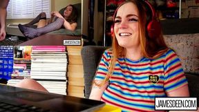 CARLY RAE SUMMERS REACTS TO JAMES DEEN VS ABBIE MALEY HONEST PORN REACTIONS HPR10