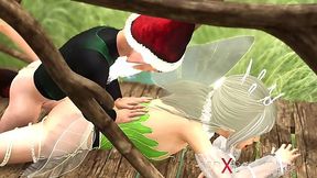 Raunchy outdoor pounding with horny petite fairy and gnome!