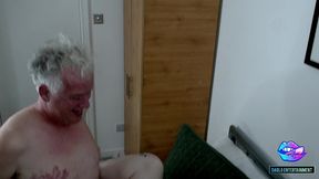 old vs young - watch as older gent paul jones rails young bambi beauty