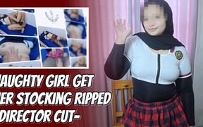 -dc- Naughty College Girl Have a Bad Grades, Her Teacher Ripped Her Stocking as a Punishment - Minokiiko