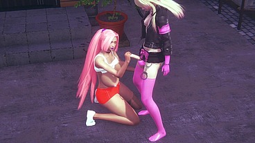 Hooters Chick gets railed by a Futa - 3D Porn Parody