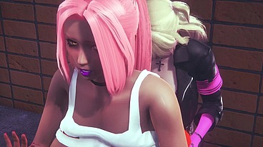 Hooters Chick gets railed by a Futa - 3D Porn Parody