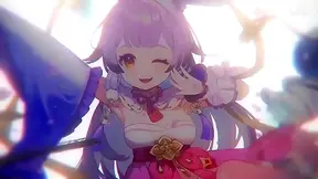 Chinas Seductive Fairy Bunny Tuyuan Teases with Silken Touches in MMD Magic