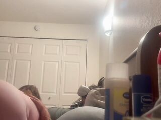 This dude watches Virtual reality porn whilst I suck and ride