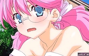 Hentai cutie gets fucked outdoors