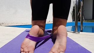 JOI during yoga class