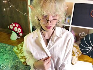 Cute and shy femboy elf gets COMPLETELY RAILED by a biggest orc rod